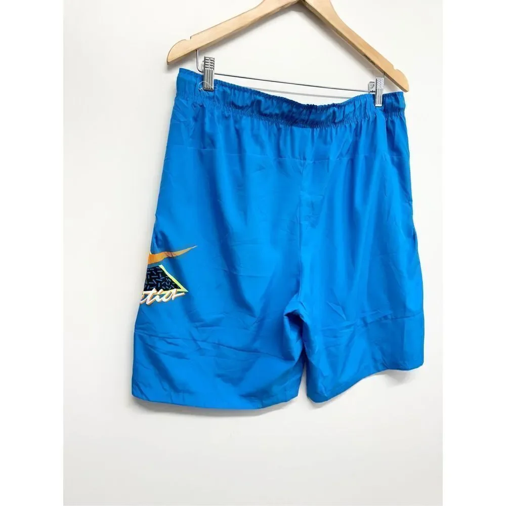 Nike‎ Men’s Graphic Training Shorts Blue Size Large Bermuda